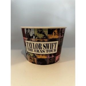 Taylor Swift The Eras Tour Movie Popcorn Bucket Plastic 7" Top Diameter